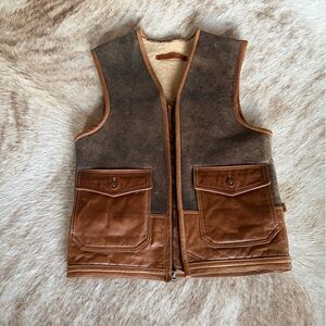 Vintage Bomber shearling Vest